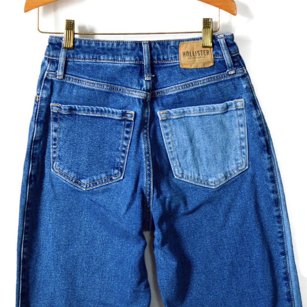 Hollister Ultra High Rise Dad Denim Jeans Size 1R Waist 25" Length 31" Perfect! - Picture 6 of 8